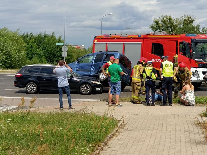 Wypadek ul. Kuronia w Białymstoku