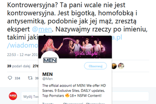 Paweł Rabiej i konto MEN na Twitterze
