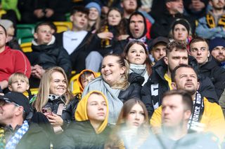 Kibice na meczu GKS Katowice - Lech Poznań