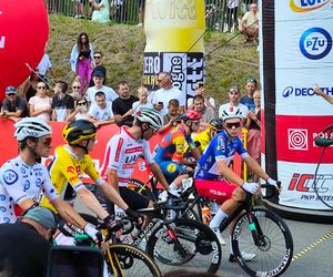 Tour de Pologne w Katowicach. Kolarze bawią się z kibicami