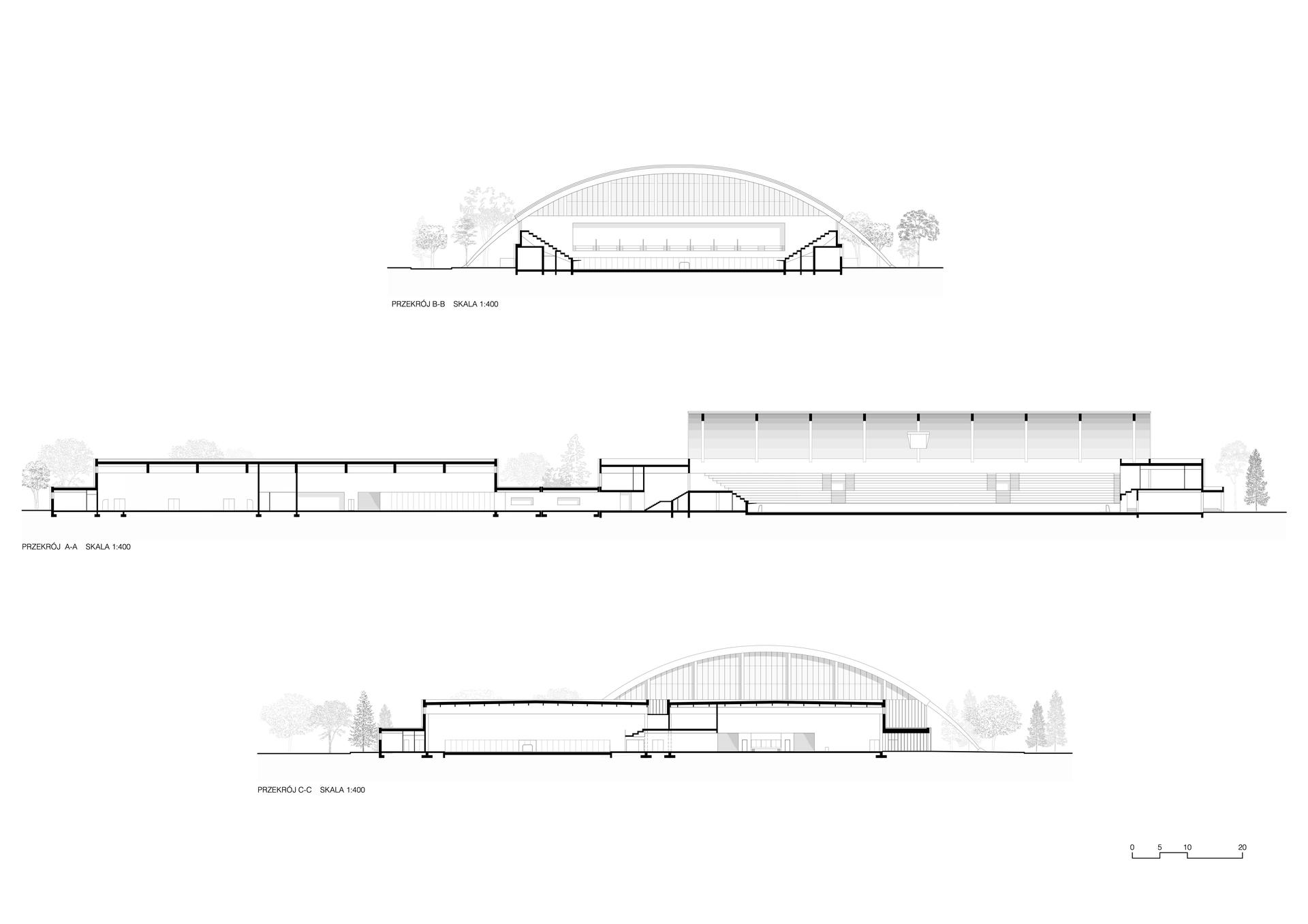 Hala lodowa w Oświęcimiu projektu M.O.C.  Architekci