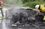 Lamborghini Aventador warte milion spłonęło na autostradzie