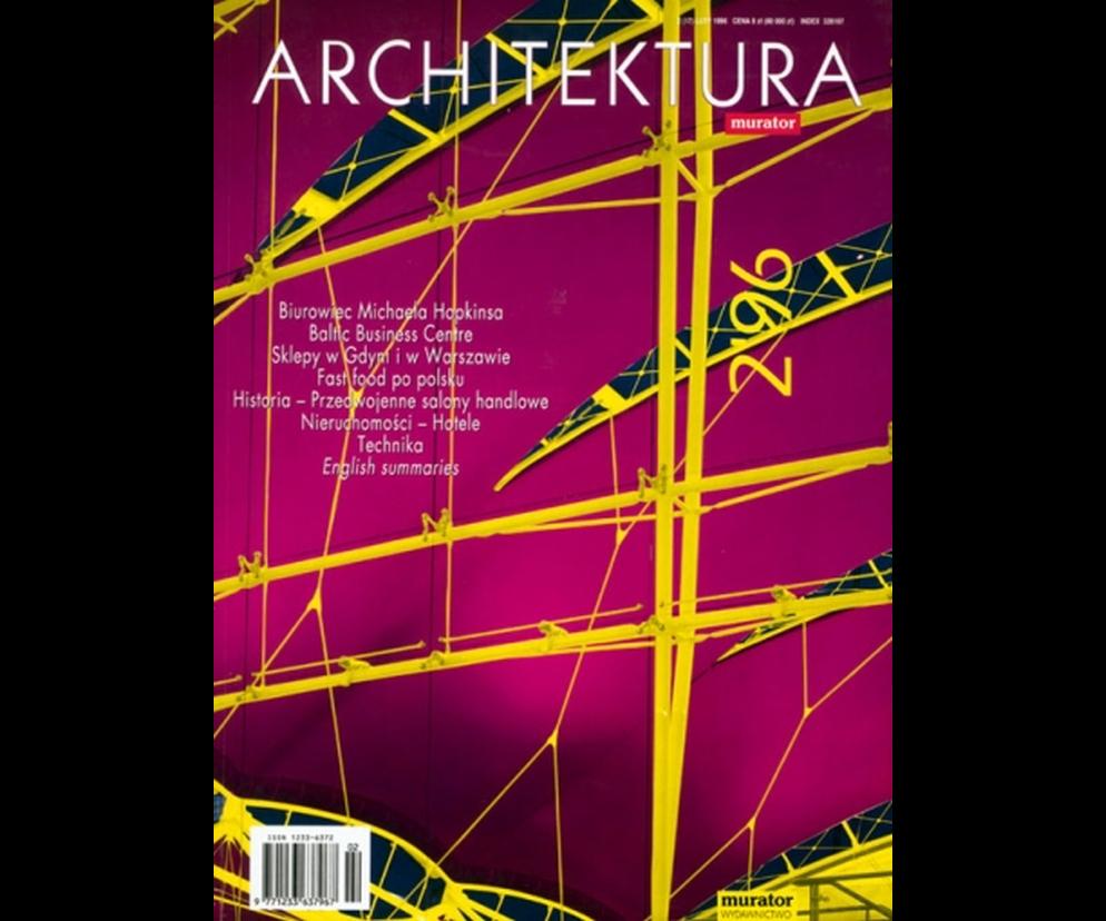 Okładka Miesięcznik Architektura 02/1996