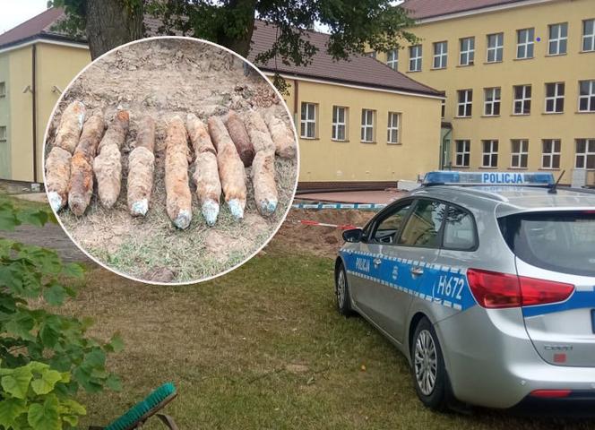 Plac przy podstawówce jak wielkie pole minowe. Wykopali ponad 70 niewybuchów