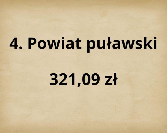 TOP 10 najbogatszych powiatów w woj. lubelskim