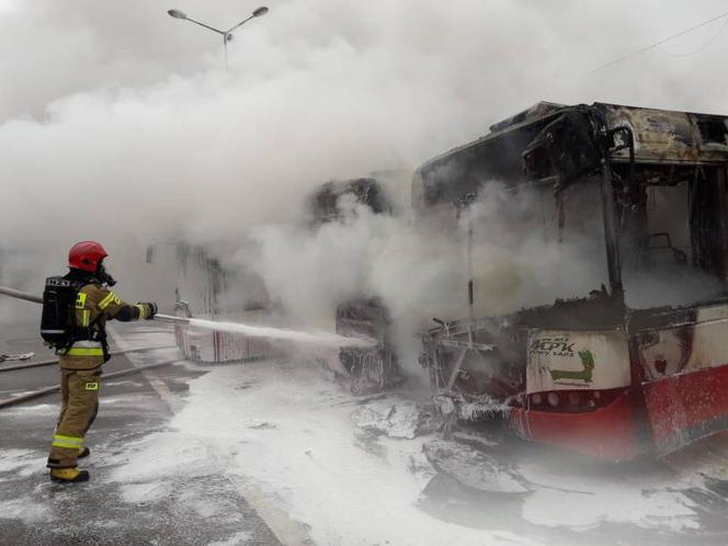 Nowy Sącz. Znowu pożar w miejskim autobusie! W środku byli pasażerowie