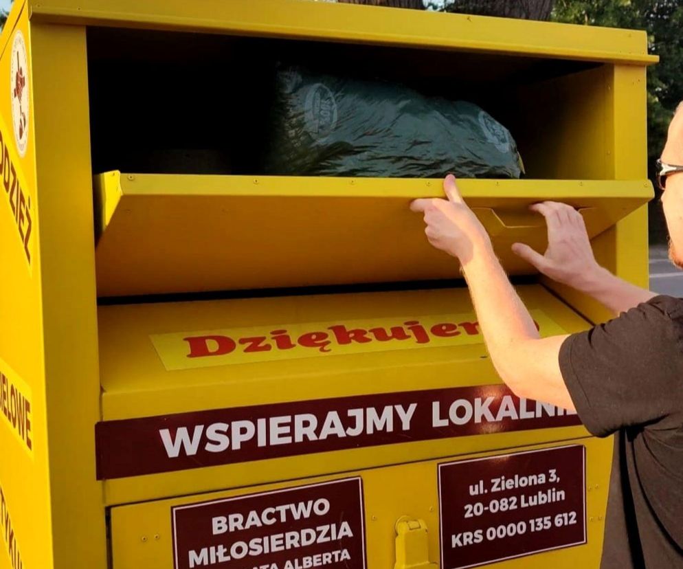 Używaną odzież można wrzucać do żółtych kontenerów