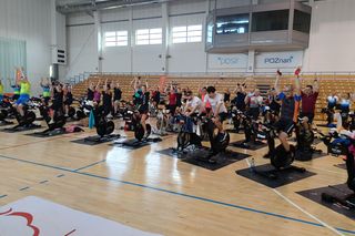 WOŚP 2025: Rowerowy Zawrót Głowy w hali AWF