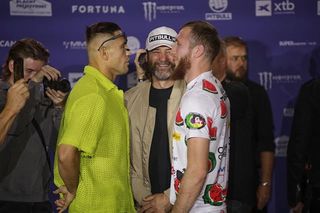CO ZA JATKA! Tulshaev ubił Grzebyka na XTB KSW 110. Ponad 100 celnych ciosów w jednej rundzie! [WYNIKI]