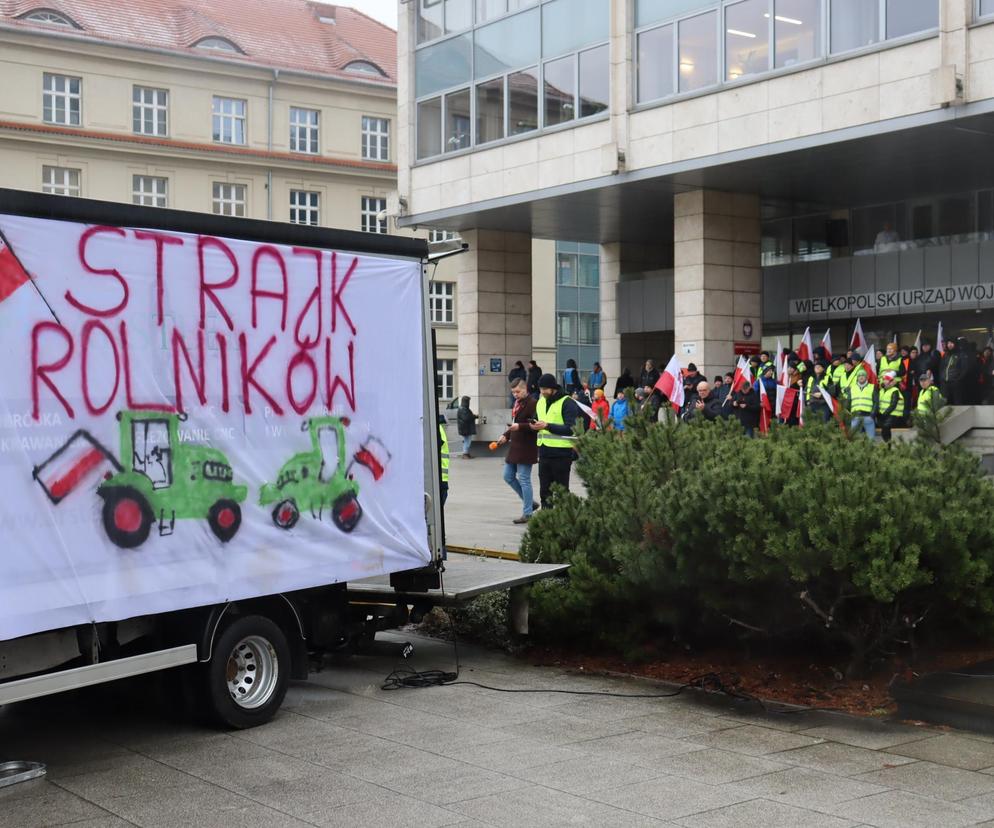 Protest rolników w Poznaniu 