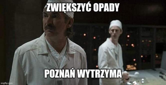 Memy po potężnej burzy w Poznaniu