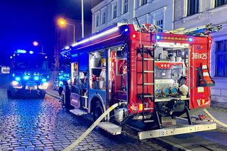 Pożar na Słowiańskiej w Lesznie