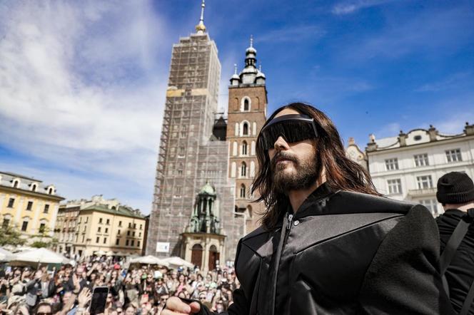 Jared Leto na Rynku Głównym w Krakowie