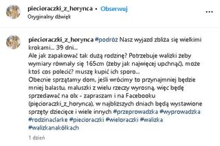 Wyprowadzka rodziny pięcioraczków z Horyńca