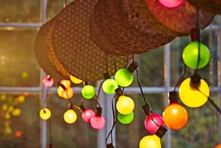 Kolorowa Girlanda LED oświetlenie ogrodowe IKEA