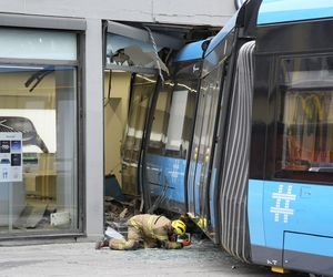 Norwegia. Tramwaj wjechał w sklep w Oslo, raniąc cztery osoby