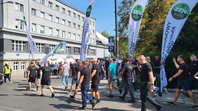 Pikieta górników i hutników w Warszawie (28.08.2025)