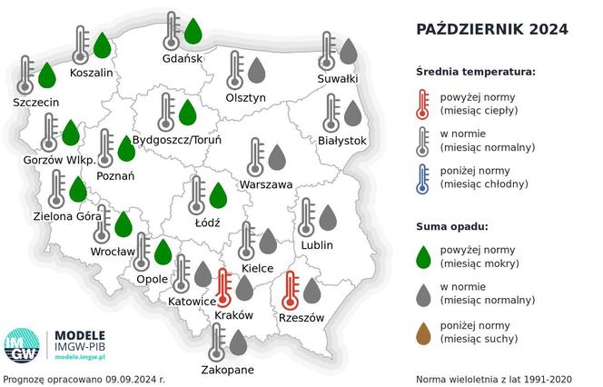 Pogoda długoterminowa IMGW zima 2024/2025