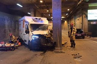 Wypadek w Katowicach pod dworcem PKP