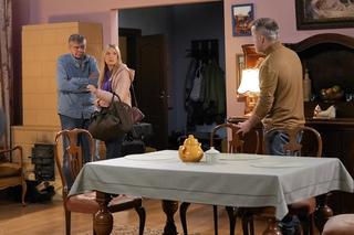 Pierwsza miłość. Ewelina (Magdalena Górska), Roman (Lech Dyblik), Bartek (Rafał Kwietniewski)