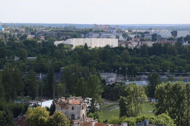 Panorama Lublina z najwyższego punktu widokowego w mieście - Wieży Trynitarskiej