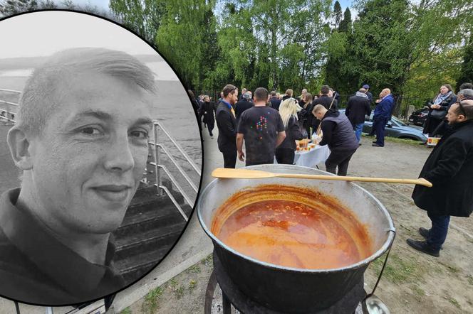 Przyjaciele gotowali zupę Damianówkę na pogrzebie Damiana Sobola