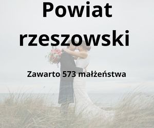 W tych powiatach na Podkarpaciu zawarto najwięcej małżeństw 