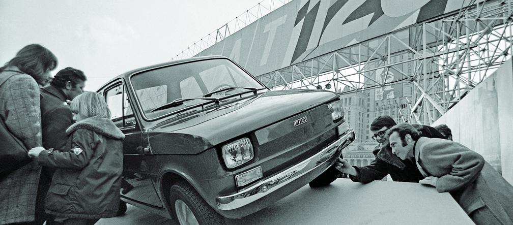 Fiat 126p, Warszawa, plac Defilad 1972 rok