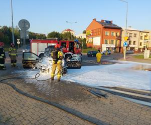 Pożar niopodal Targowiska w Starachowicach