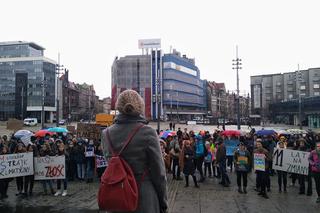 Setki młodych ludzi na ulicach Katowic! Protest klimatyczny na rynku [ZDJĘCIA]