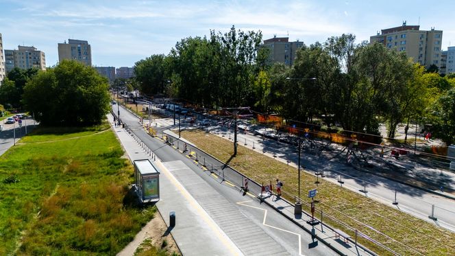 Tramwaj na Stegny w Warszawie w przeddzień otwarcia