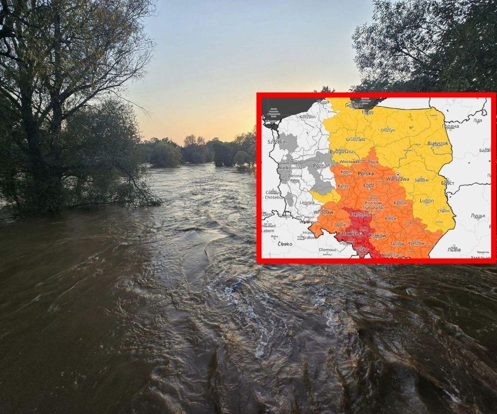 Ostrzeżenie pogodowe. Wody mogą wystąpić z rzek
