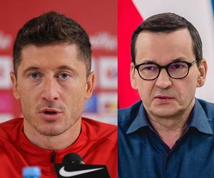 Premier Morawiecki wytypował wynik meczu Polska - Arabia Saudyjska. Robert Lewandowski usłyszał ważne słowa
