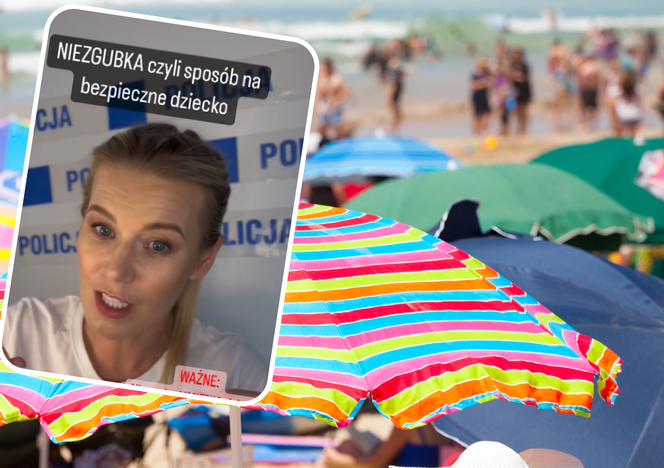 Zakładasz dziecku na plażę „niezgubkę”? Policjantka ostrzega, jakich danych na niej nie wpisywać