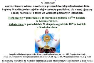 Parafia w Kazimierzówce zaprasza na Jerycho Różańcowe