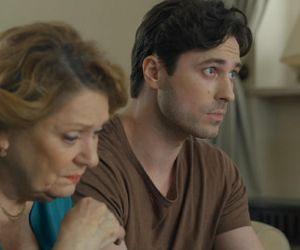 Barwy szczęścia, odcinek 3201. Józefina (Elżbieta Jarosik), Cezary (Marcel Opaliński). 