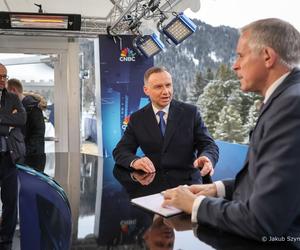Andrzej Duda w Davos