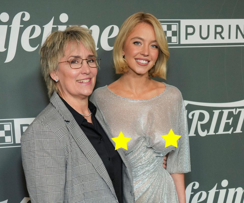 Sydney Sweeney w prześwitującej sukience. Obok m.in. legenda boksu