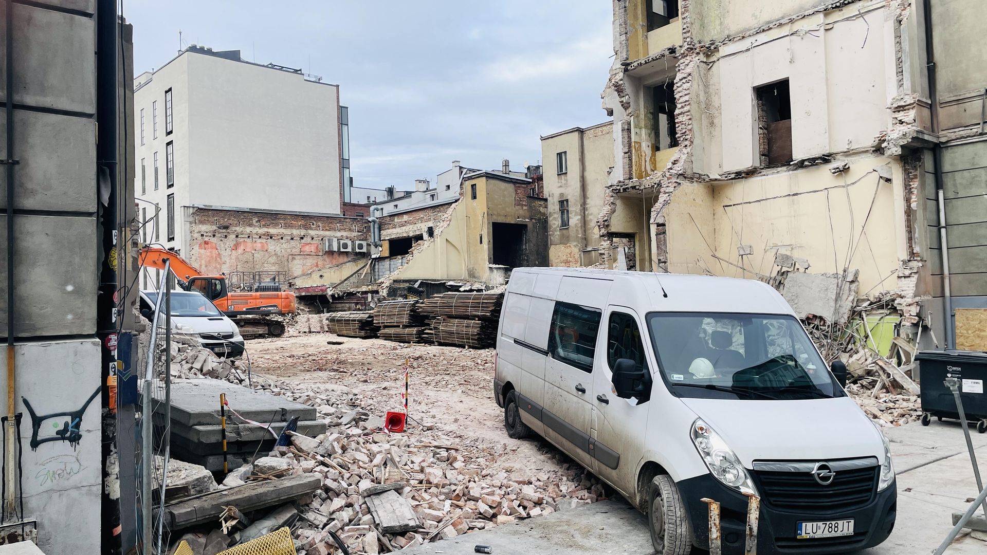 Kwartał przy ul. Dworcowej, Katowice. Wyburzenie