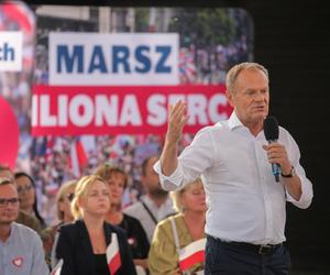 Donald Tusk w Amfiteatrze w Ostródzie