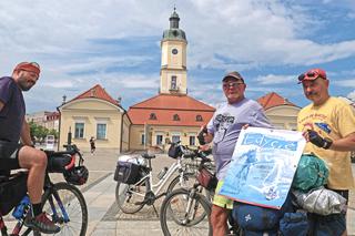 Rowerowy rajd wzdłuż granic Polski dotarł do Białegostoku [WIDEO]