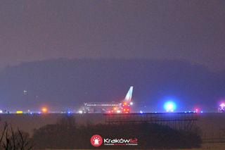 Awaryjne lądowanie samolotu w Krakowie-Balicach