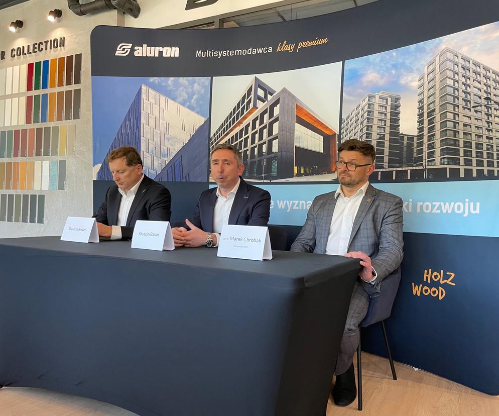 Konferencja prasowa z okazji otwarcia showroomu Aluron w Warszawie