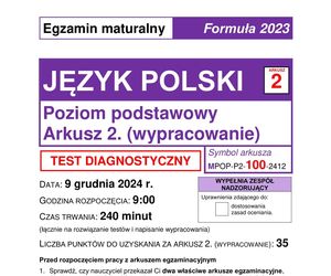 Matura próbna 2025 z języka polskiego. ARKUSZE CKE i odpowiedzi [9.12.24]