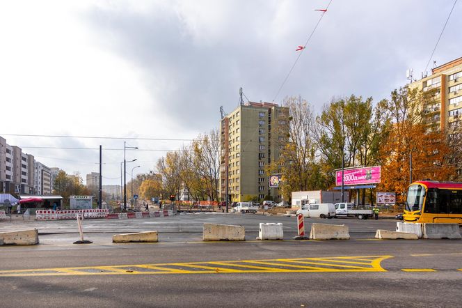 Budowa tramwaju na Stegny w Warszawie