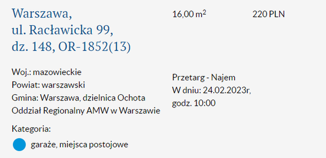 Oferta Agencji Mienia Wojskowego