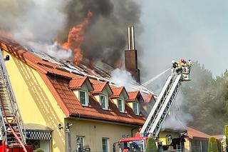 Potężny pożar w Nałęczowie. Dogaszanie trwało kilkanaście godzin
