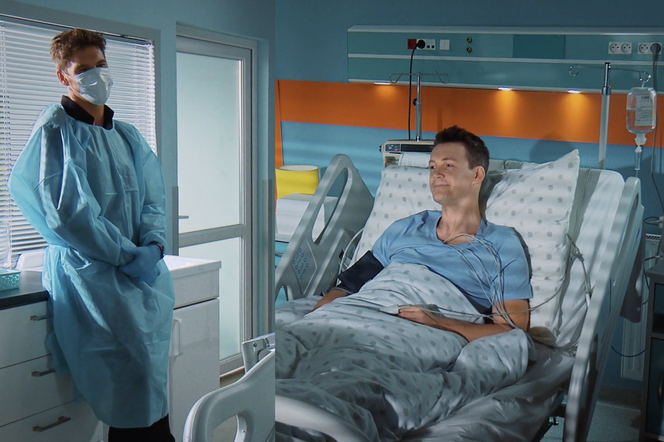 M jak miłość, odcinek 1703: Wzruszające spotkanie Marcina i Jakuba w szpitalu. Twardziel Chodakowski rozklei się na widok przyjaciela - ZDJĘCIA