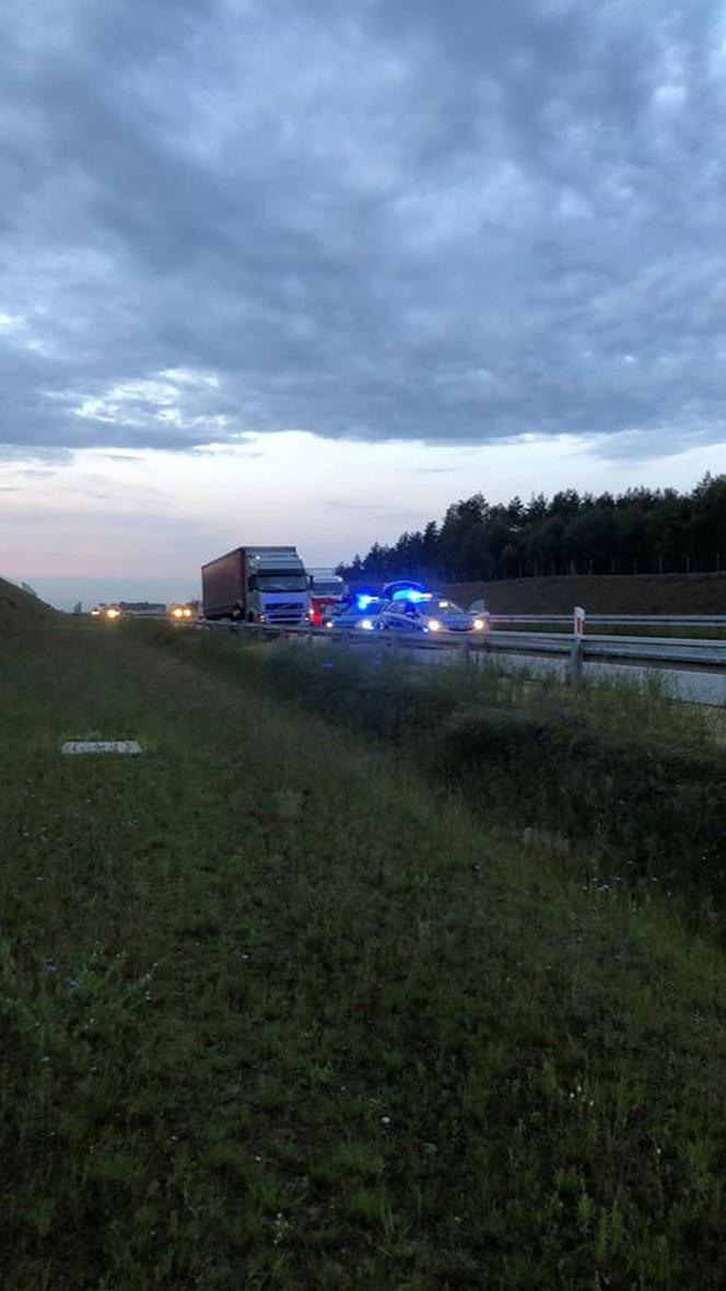 Wypadek na A1 w miejscowości Nierada