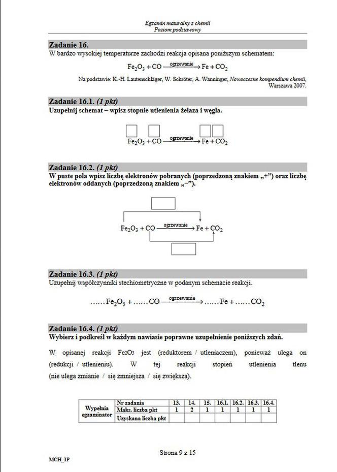 Matura 2020: Odpowiedzi. Chemia - poziom podstawowy [ARKUSZ]